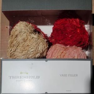 Threshold 6pc Valentine’s Vase Filler - Hearts - Corn Husk Wedding Love NEW Pink